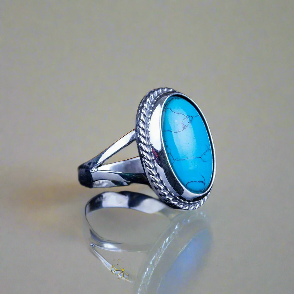 Feroza stone Silver( Chandi) Ring 925