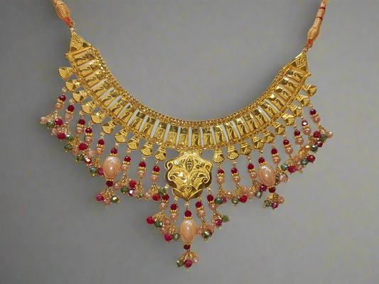 Gold-Plated Bridal Jewelry Set – Traditional Elegance